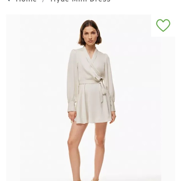 Mini Blue Wrap Dress - Picture 6 of 6